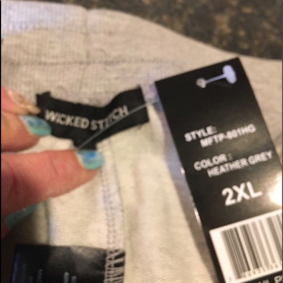 Wicked Stitch 2Xl grey sweat pants/Joggers NWT - Picture 7 of 7